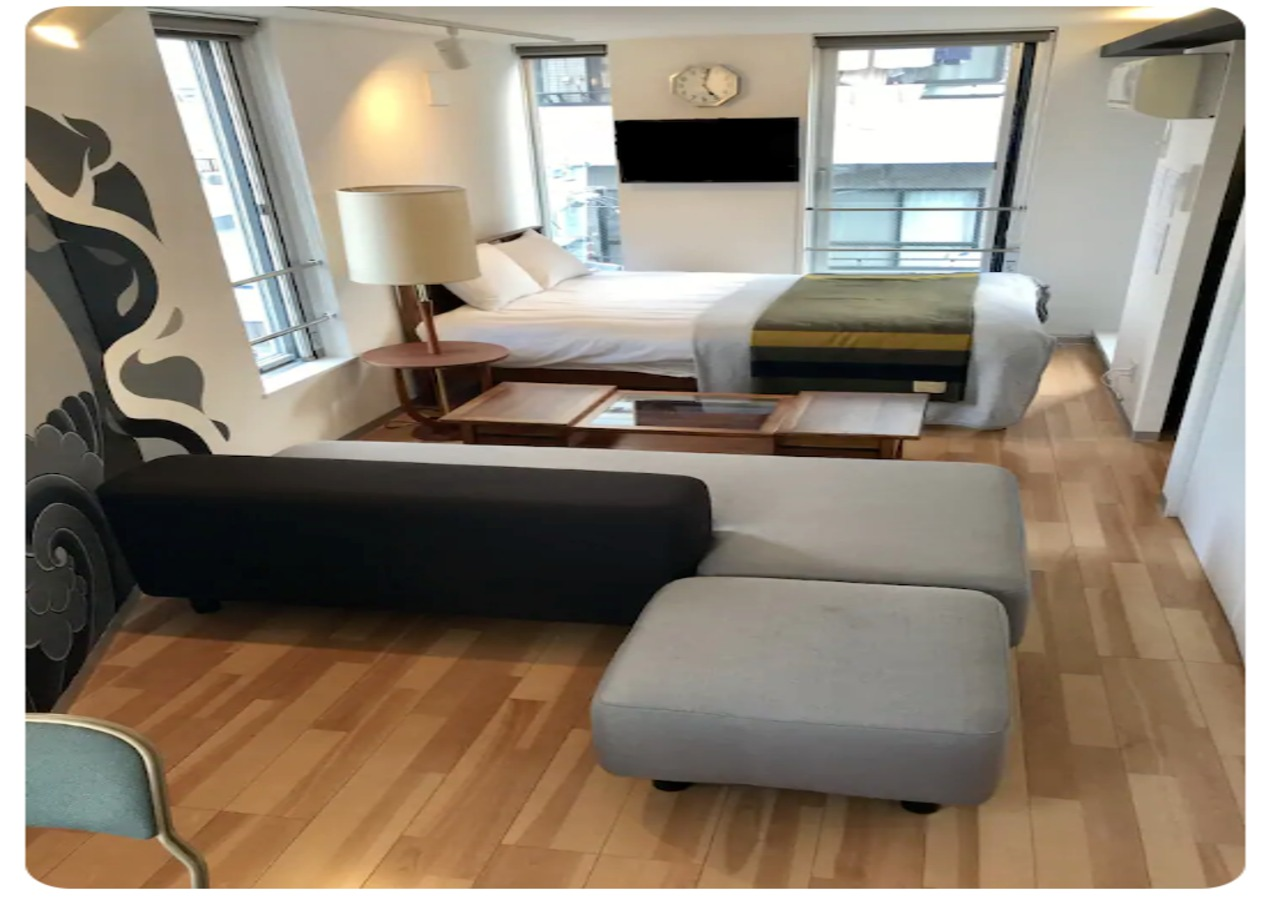 5B3名まで宿泊可能│出張も楽しく。東京のアーティストによるデザインマンション。